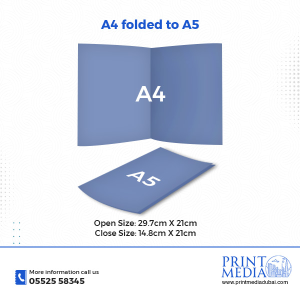A4 Folded to A5